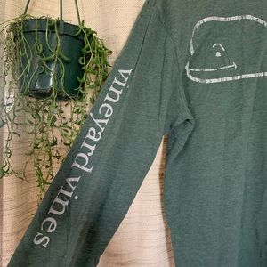 SOLD Green Vineyard Vines Long Sleeve T
